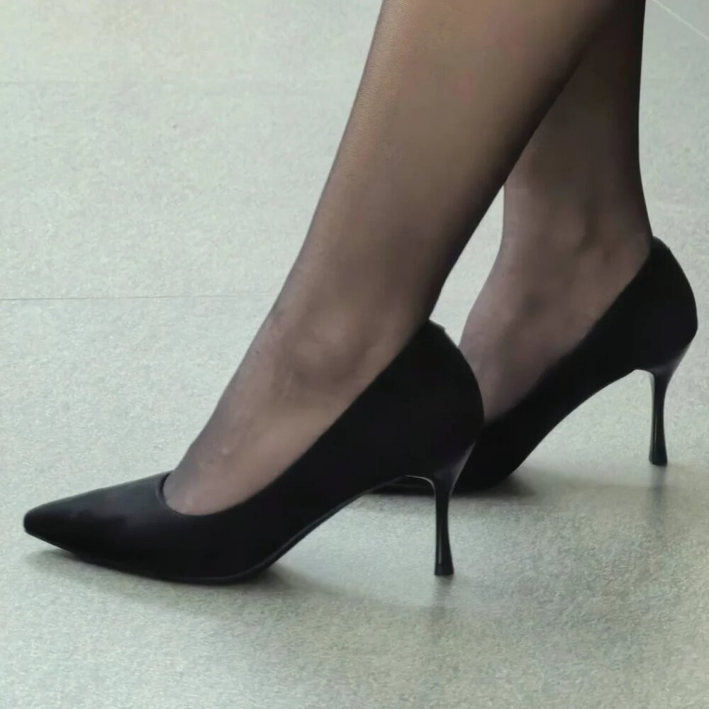 Black high heels